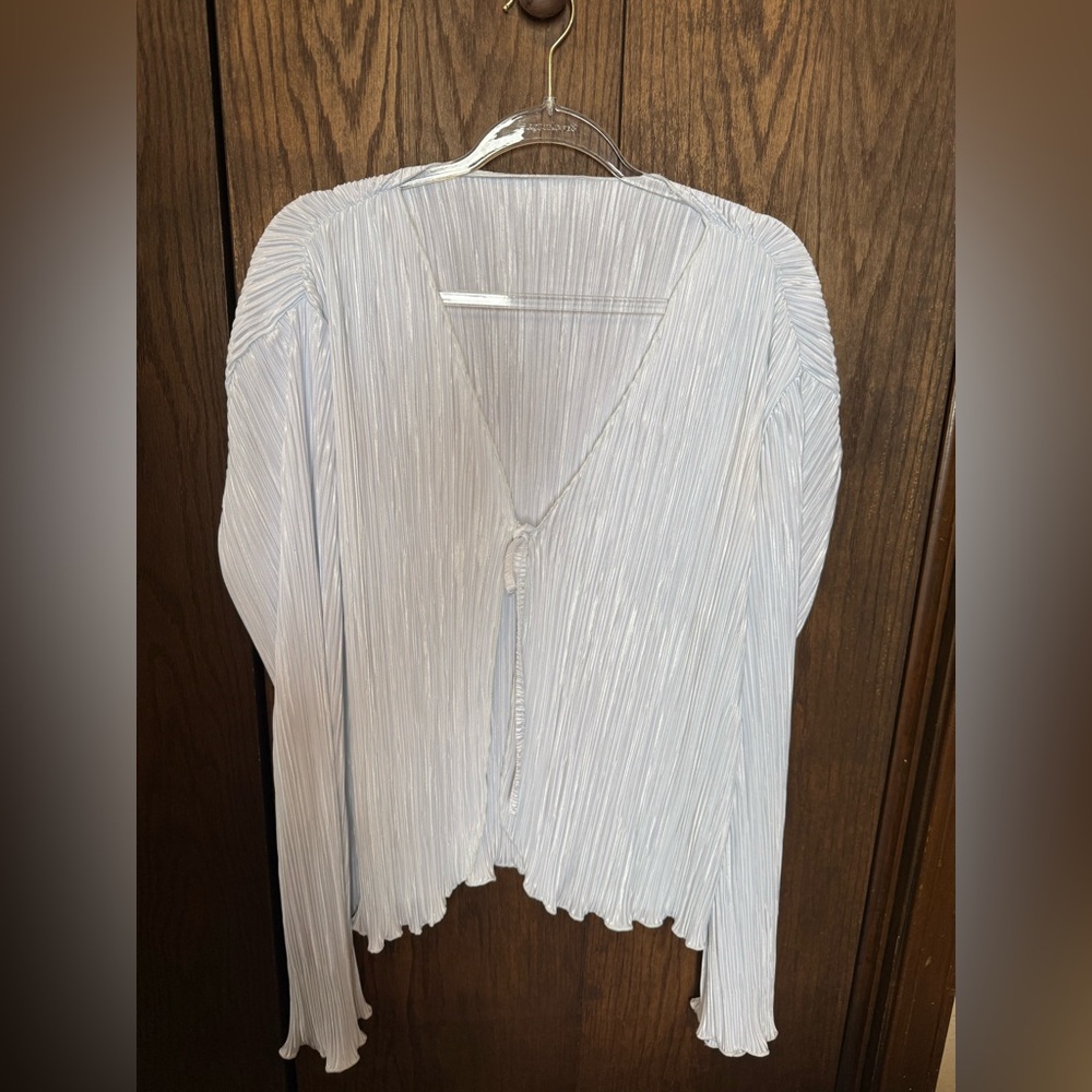 White tie front top
